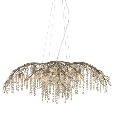 Golden Lighting Autumn Twilight 12 Light 40" Wide Crystal Abstract Chandelier Mystic Gold